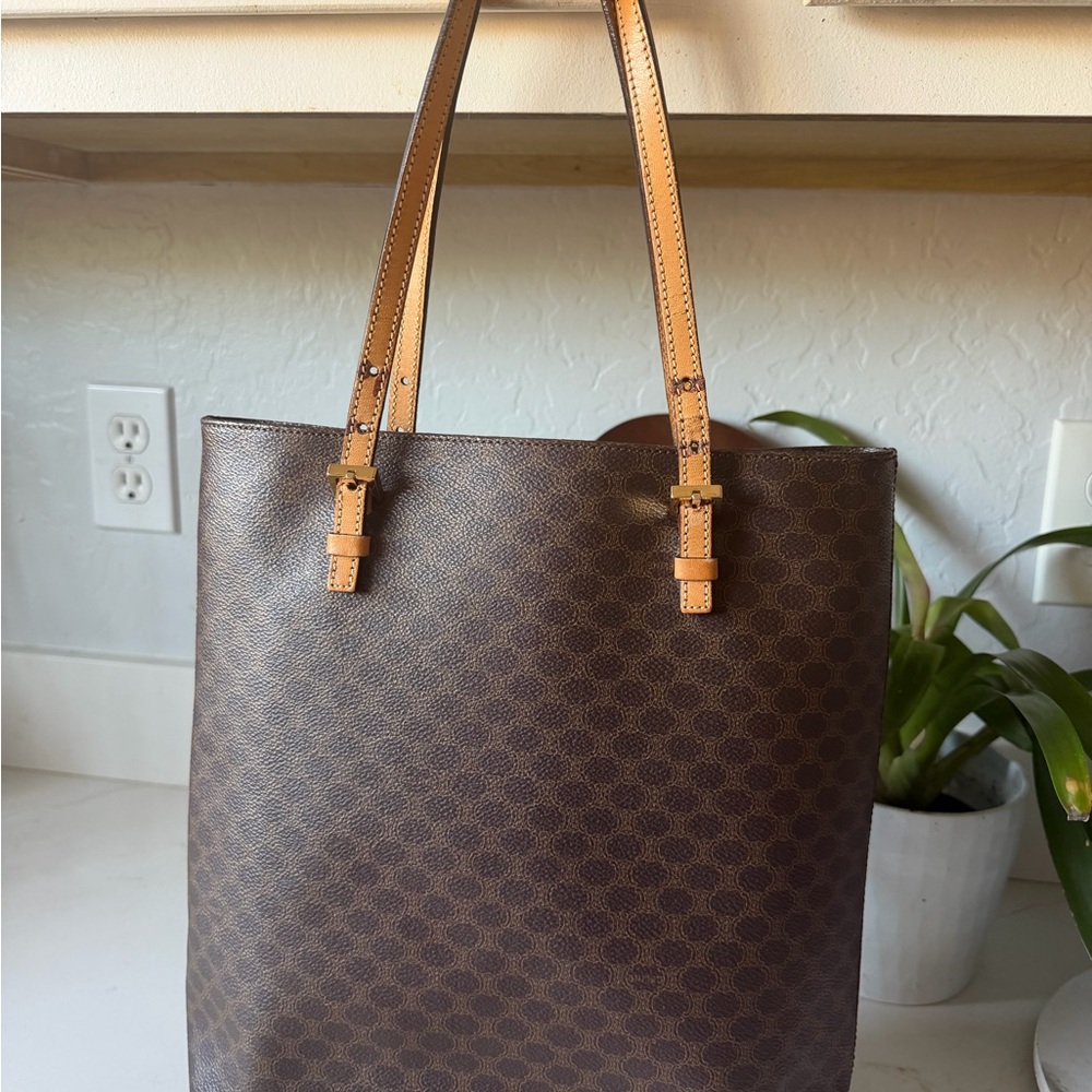 Celine Macadam Blason Leather Tote Bag - Picture 2 of 13